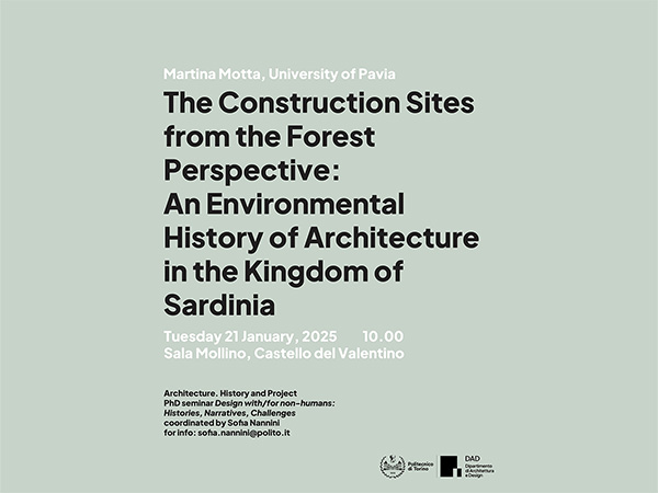 Martina Motta, The Construction Sites from the Forest Perspective: An Environmental History of Architecture in the Kingdom of Sardinia