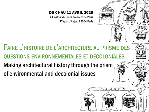 Making Architectural History through the Prism of Environmental and Decolonial IssuesParis, April 9–11, 2025Filippo De Pieri apponted member of the scientific committee and keynote speaker